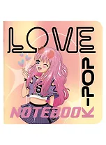 Записная книжка 130*130 32л кл. "K-POP" карт.обл., мат.ламинация, выб.лак