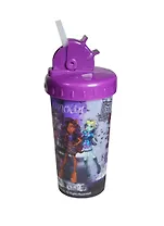 Monster High Стакан с крышкой пластиковый стерео фиолетовый (285мл)