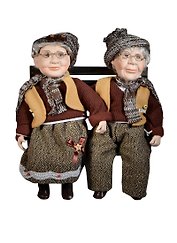 Набор из 2-х декоративных кукол Бабушка и Дедушка (35см) (6979106)