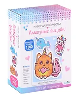 Набор алмазных фигурок с магнитом и ленточкой. 3в1 "Волшебные Животные"
