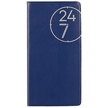 Еженедельник недатированный «24/7» А6, 56 листов, синий, Escalada