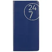 Еженедельник недатированный «24/7», синий, 56 листов, А6–