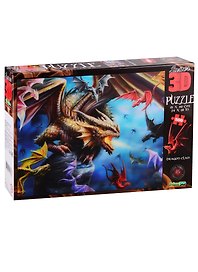 Пазл 500 эл. Super 3D KidsКлан дракона (Dragon Clan).