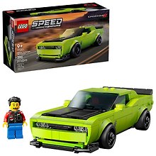 77237 Конструктор детский LEGO Speed Champions Автомобиль Dodge Challenger SRT Hellcat, 390 деталей, возраст 9+