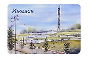 Магнит картон Монумент Дружба народов (Ижевск) (МК/030/003)