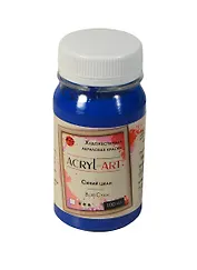 Краска акриловая "Акрил-Арт" циан синий,100мл,банка, Таир