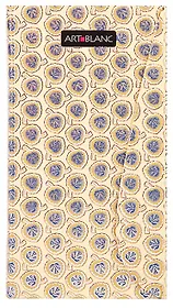 Книга для записей 85*160 96л лин. "BASIC" тв.переплет, с фигурным клапаном, ляссе, карман на форзаце, ART-BLANC