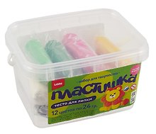 Набор для творчества LORI. Тесто для лепки "Пластишка"