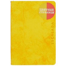 Записная книжка «Джинс делавэ. Жёлтый + Оранжевый» А6, 96 листов в клетку, Escalada