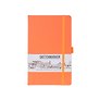 Скетчбук 13*21 80л "Sketchmarker"  неоновый коралл, 140г/м2, слоновая кость, тв.обл.