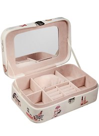 Шкатулка для драгоценностей с зеркалом (23х15х7) кожзам (6711001)