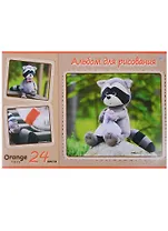 Альбом для рисования BG, Orange Toys - Енотик Денни, А4, 24 листа, в ассортименте
