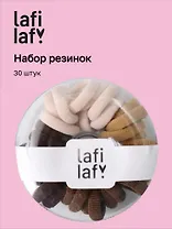 Набор резиночек в коробочке-пончике (30шт) (кофейные оттенки) (3см) (12-03884-B38) (Lafilaf)
