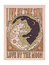 Картина по номерам "Любишь солнце - люби и луну", на подрамнике, 30х40 см