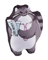 Игрушка-антистресс Манул Манулыч (17х22)