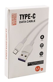 Дата-кабель Type-C (1000, 6A) белый