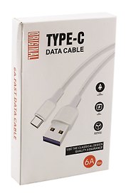 Дата-кабель Type-C (1000, 6A), белый