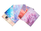 Тетрадь 96л кл. "Нежность" гребень, мел.картон, мат.ламинация, ассорти