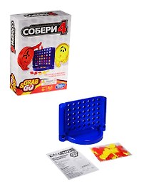 Настольная дорожная игра, HASBRO Собери 4