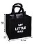 Сумка джутовая My little bag (черная) (20х20х15) (ДЖ2019-14) - 1