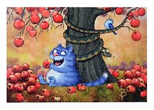 Открытка одинарная Искушение Зенюк Р. 16*11см 1058