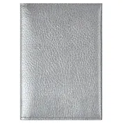 Чехол для пластиковых карт 2отд. "СЕРЕБРЯНЫЙ МЕТАЛЛИК" 70*105