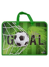 Папка для тетрадей «Goal» А4, пластик, на молнии, Оникс