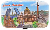 Набор маникюрный 11*6,2см "СПб.Спас, Исаакий, Медный, мосты", рис.