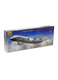 Сборная модель ЗВЕЗДА, Самолет Пассажирский авиалайнер Боинг 787" (1:144)"