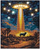 Кристальная (алмазная) мозаика  "ФРЕЯ"ALDD-346 на подрамнике "Очевидное невероятное" (со светодиодами)40 х 50 см - 0