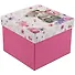 Подарочная коробка «Мишка на розовом», маленькая - 0