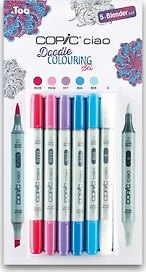 Набор маркеров Copic Ciao "Раскраски", 5 цветов + мультилинер 0.3 мм