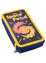 Пенал школьный 2отд. "Space food" 19*11см,мат.лам.тиснение