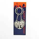 Брелок парный со стразами СПб. Кошачий хвост  [КЕ1-00082]