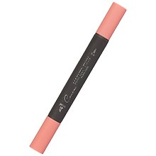 Маркер художественный "Сонет" коралл.розовый, двухсторон., тонк. и широк.долото, Сонет