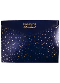 Папка -конверт «Contains Stardust» А4 на кнопке