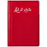 Недатированный ежедневник «Баффало», красный, 96 листов, А5 - 0