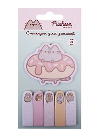Блок бумаги самоклеящийся «Pusheen», 20 листов, Academy Style, в ассортименте
