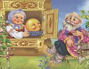 Колобок. Читаем и собираем сказку