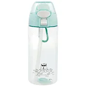 Бутылка Кот в очках (пластик) (500мл) (12-07664-TC-1803) Bookvalno