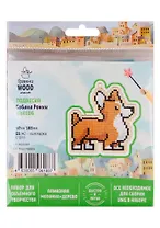 Набор для объемного творчества "Гранни Wood" Алмазная мозаика Подвеска Собака Рокки (Wp0106) (97х103) (упаковка)