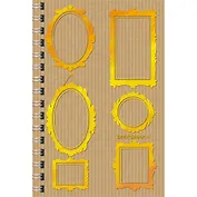 Скетчбук А5, 80л.Галерея 7Б крафт - бумага, внутр.блок слоновая кость 100гр/м2,на гребне