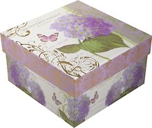 Коробка подарочная "Гортензия" 19*19*9,5см