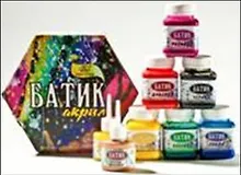 Краска акриловая Батик черная (80мл)