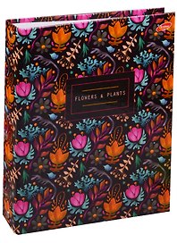 Тетрадь на кольцах «Flowers and Plants» 100 листов в клетку, А5, сменный блок - Academy Style