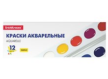 Акварельные краски «Basic» 12 цветов, медовые, Erich Krause