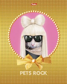 Тетрадь 48л кл. "Glamour Stars PR" (Шоу двойников) ассорти, Hatber