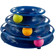 Игрушка для кошек Пирамида с 3 шариками (15x24x13)