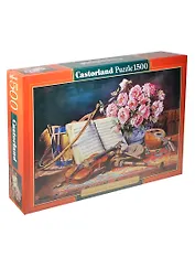 Пазлы 1500 C-151240 Музыкальный натюрморт (68х47см) (коробка) (Castorland)