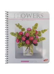 Тетрадь в клетку Academy Style, "Букеты на белом", 96 листов, в ассортименте